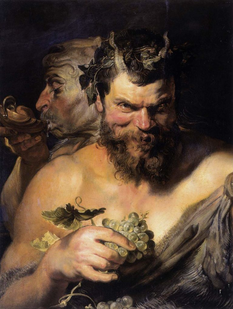 Tête De Faune de Arthur Rimbaud dans Poésies Complètes - Peinture de Peter Paul Rubens - Deux satyres - 1608